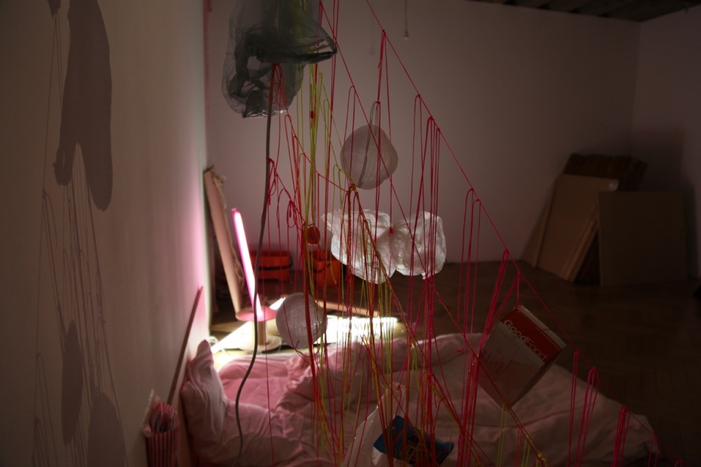 Image:  Eugenia  Lim,  March 2012.  Photo  documentation  of  Stay  Home  Sakoku:  the  Hikikomori  Project  installation at West Space ARI by  Eugenia  Lim.