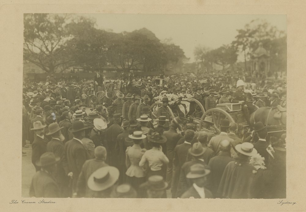 Ralph Cummings funeral procession, The Crown Studios 1901. (www.slv.org.au)